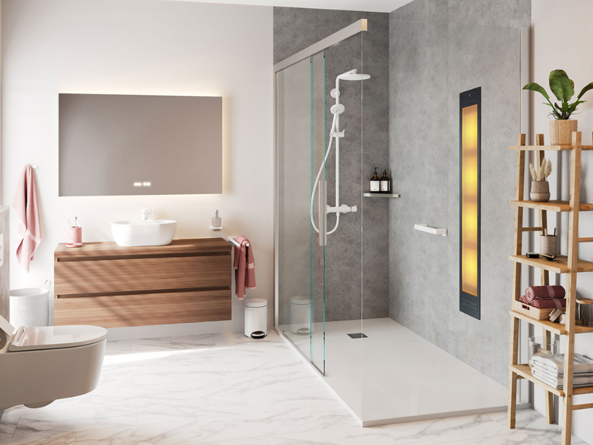 landelijke romantisch badkamerstijl