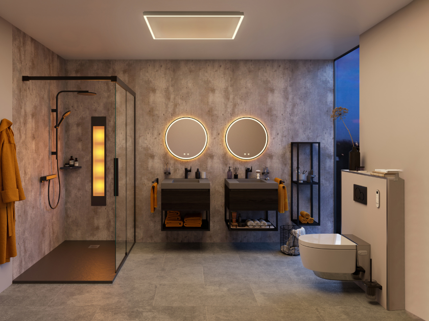 industriele betonlook badkamerstijl