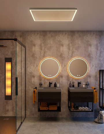 infraroodpanel industriele badkamer
