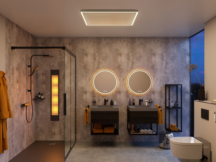 infraroodpanel industriele badkamer